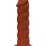 Rock Candy Suga Daddy 7 Dildo Non Vibrating suction Cup Base Brown