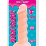 Rock Candy Suga Daddy 8 Dildo Non vibrating Suction Cup Base Flesh