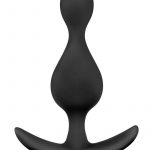 Anal Adventures Platinum Wave Plug Silicone Black