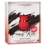French Kiss Sweet Talker Clit Stimulator Silicone Rechargeable Waterproof Red