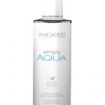 Wicked Sensual Care Simply Aqua Water Based With Olive Leaf Extract 4 Ounce Bottle