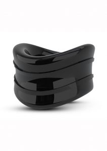 Stay Hard Beef Ball Stretcher Snug Cock Ring Black