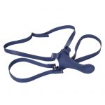 Her Royal Harness ME2 Thumper Adjustable Straps Silicone USB Rechargeable Probe Waterproof Blue 5.5 Inches