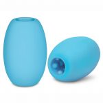 Zolo Squeezable and Textured Mini Bubble Male Masurbator Non Vibrating Blue