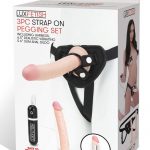 Lux Fetish Strap On Pegging 3 Piece Set With Remote Control