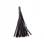 Rouge Leather Spiral Flogger - Black