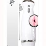 Zero Tolerance The Thrusting Stroker Rechargeable Vibrating Pussy Masturbator - Vanilla/White