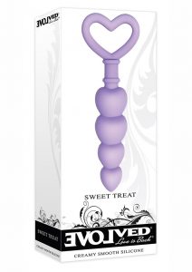 Sweet Treat Silicone Anal Beads - Purple