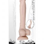 Real Suppler Poseable Dildo With Balls 8.25in - Vanilla