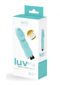 VeDO Luv Plus Rechargeable Silicone Bullet Vibrator - Tease Me Turquoise