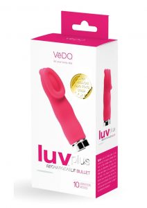 VeDO Luv Plus Rechargeable Silicone Bullet Vibrator - Foxy Pink