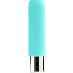 VeDO Bam Mini Rechargeable Silicone Bullet Vibrator - Tease Me Turquoise