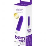 VeDO Bam Mini Rechargeable Silicone Bullet Vibrator - Into You Indigo