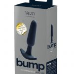 VeDO Bump Rechargeable Silicone Anal Vibrator - Just Black