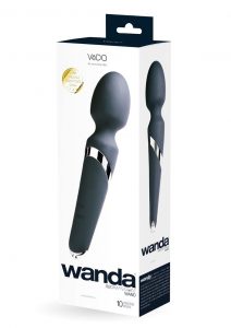 WANDA RECHARGEABLE Wand Vibe - JUST BLACK