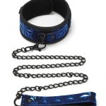 Whip Smart Diamond Collar And Leash Blue