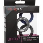 Link Up Ultra Soft Extreme Set Cock Ring - Black/Gray