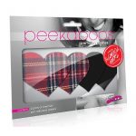 Peekaboo Schoolgirl Hearts Pasties - Red