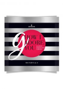 How I Adore You G-Spot Enhancement Cream Single Use Pillow Packet 6ml