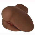 Mistress Jada Vibrating BioSkin Sidesaddle Stroker - Pussy And Ass - Chocolate