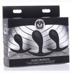 Master Series Dark Droplets Curved Anal Trainer Set (3 Pieces) - Black