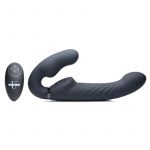 Strap U Ergo-Fit Twist Silicone Inflatable Rechargeable Strapless Strap-On - Black