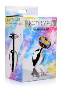 Booty Sparks Rainbow Prism Gem Anal Plug - Small **Special Order**