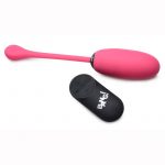 Bang! 28x Plush Silicone Rechargeable Egg With Remote Control - Pink