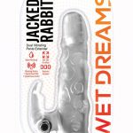 Wet Dreams Jacked Rabbit Silicone Penis Extender - Clear