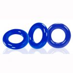 Oxballs Willy Rings Cock Ring (3 Pack) - Blue