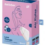 Satisfyer Love Triangle Rechargeable Silicone Clitoral Stimulator - White