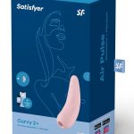 Satisfyer Curvy 2+ Rechargeable Silicone Clitoral Stimulator - Pink