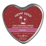 Earthly Body Hemp Seed 3 in 1 Heart Massage Candle Kiss-Met 4oz