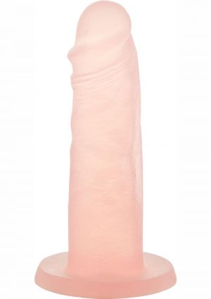 Addiction Cocktails Vibrating Silicone Dildo 5.5in - Peach Bellini