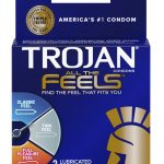 Trojan All The Feels Latex Lubricated Condoms 3 Pack