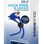 Zolo Rechargeable Adjustable Silicone Cock Ring - Navy