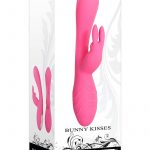 Bunny Kisses Rechargeable Silicone Rabbit Vibrator - Pink