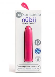 Sensuelle Nubii 15 Function Silicone Rechargeable Bullet - Blush Pink