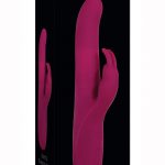 Adam andamp; Eve Eve`s Twirling Rabbit Thruster Silicone Rechargeable Vibrator - Red