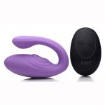 Inmi 7X Pulse Pro Pulsing Silicone Rechargeable Clit Stim Vibe With Remote Control - Purple