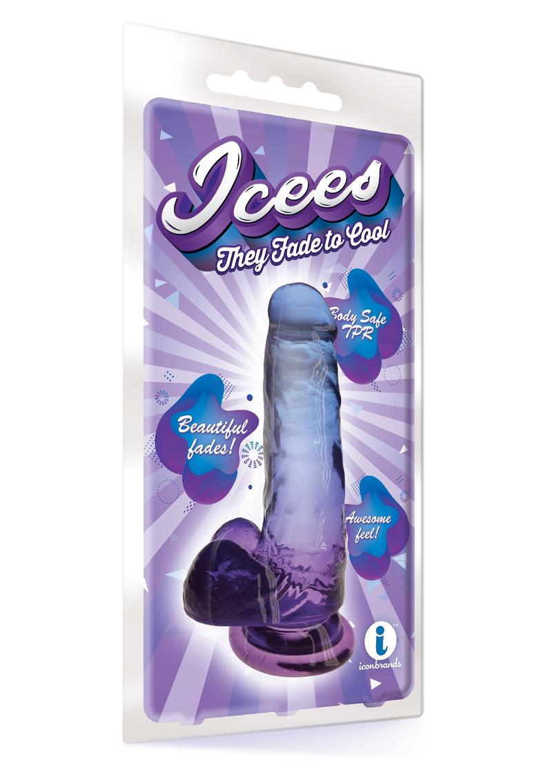 Shades Gradient 7in Dildo - Blue and Violet