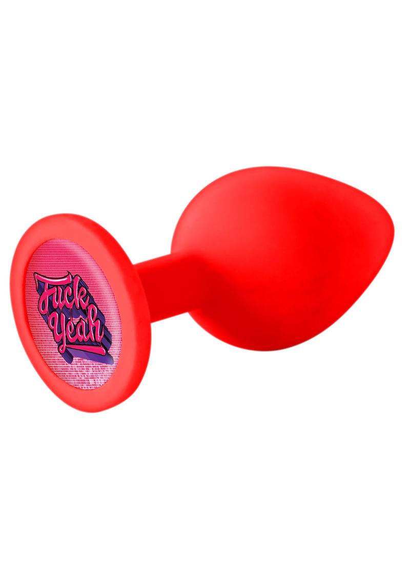 The 9`s - Booty Calls Silicone Butt Plug Fuck Yeah - Red