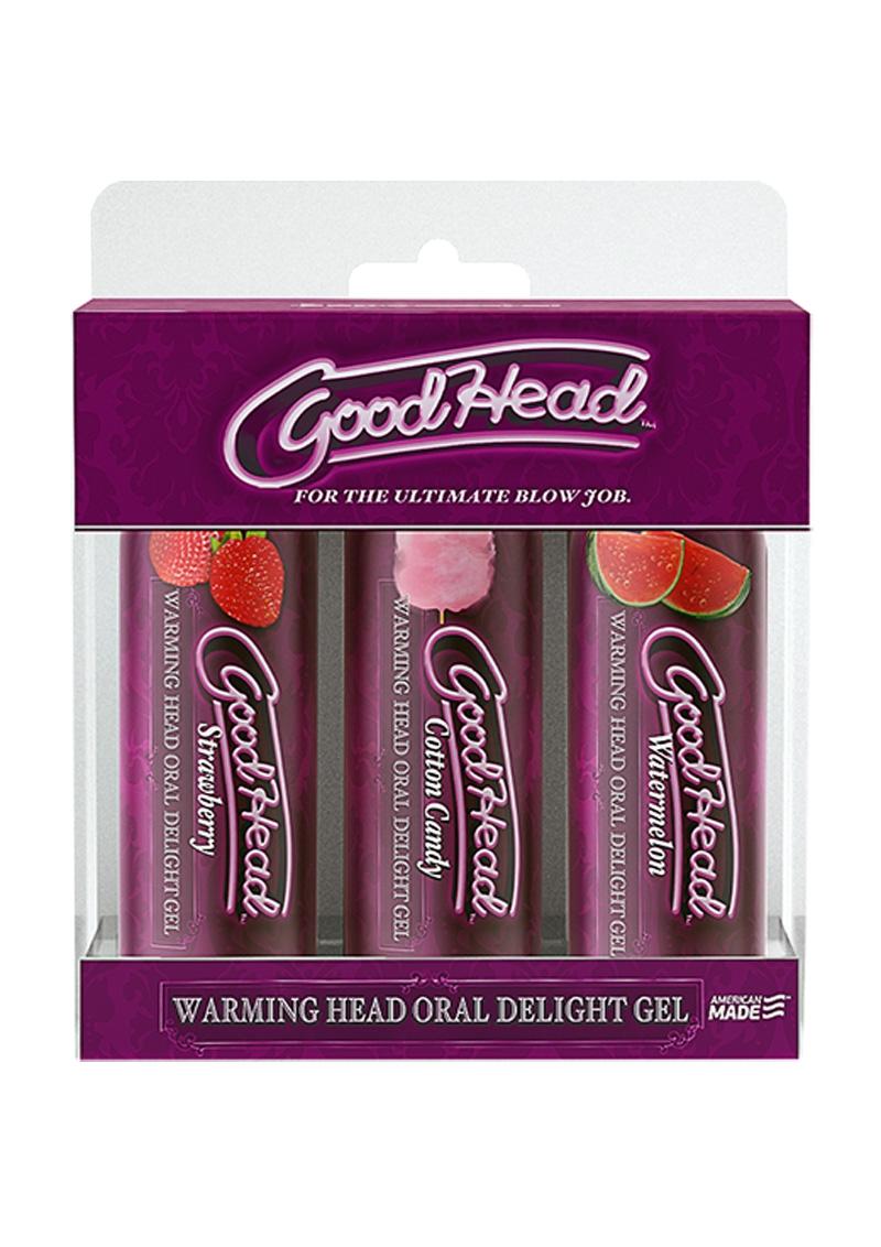 GoodHead Warming Head Oral Delight 3pc Set Assorted Flavors
