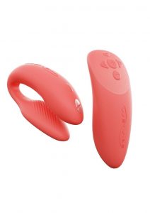 We-Vibe Chorus Rechargeable Couples Vibrator With Remote Control - Crave Coral