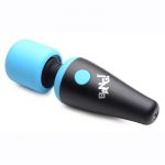 Bang! 10X Vibrating Mini Rechargeable Silicone Wand Massager - Blue