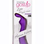 Gossip Zippy 28x Rechargeable Silicone Rabbit Vibrator - Purple