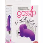 Gossip G-Thrill Rechargeable Silicone One Touch G-Spot Vibrator with Bullet - Purple