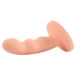 Ren Silicone Curved Dildo with Suction Cup 6in - Orange