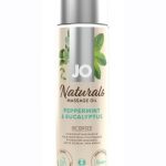 JO Naturals Peppermint andamp; Eucalyptus Massage Oil 4oz