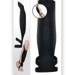 Gender X Rocketeer Rechargeable Silicone Penis Sleeve - Black